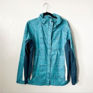 Columbia | Blue Plaid Interchange Ski Jacket